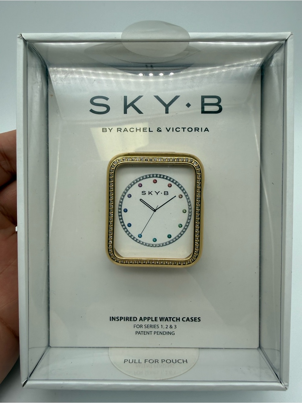 Sky Gold Rhinestone Apple Watch Case - Picture 2 of 4